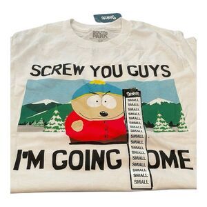 South Park White Graphic Tee‎ - Short Sleeve
